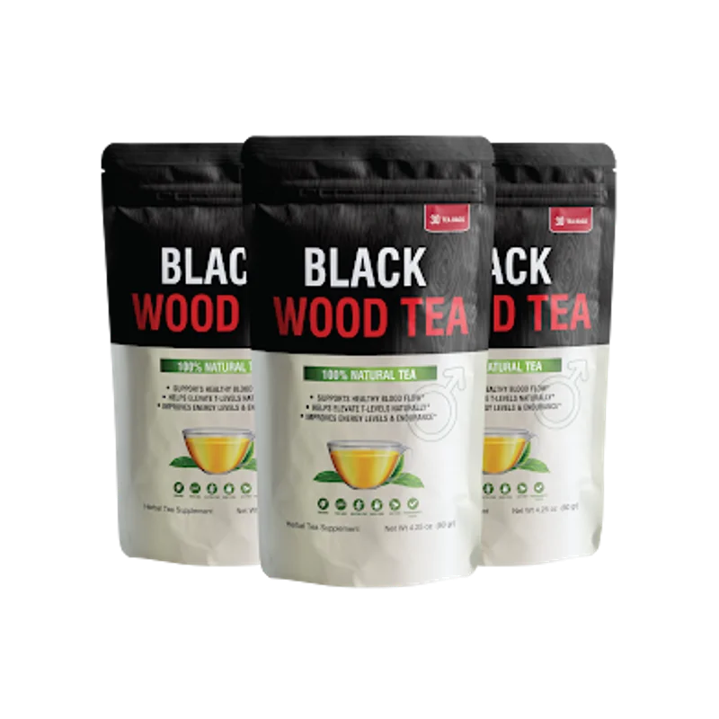 Black Wood Tea Longevity & Vitality Supplement Bottle (3 Bottle / 90 Day Pack)