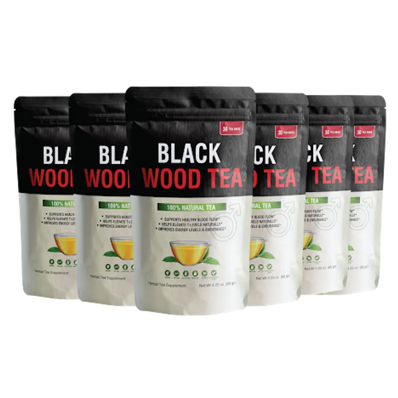 Black Wood Tea Longevity & Vitality Supplement Bottle (6 Bottle / 180 Day Pack)